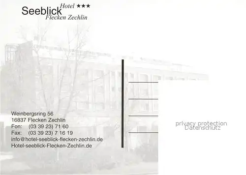 AK / Ansichtskarte Flecken_Zechlin Hotel Seeblick Restaurant Terrasse Flecken_Zechlin