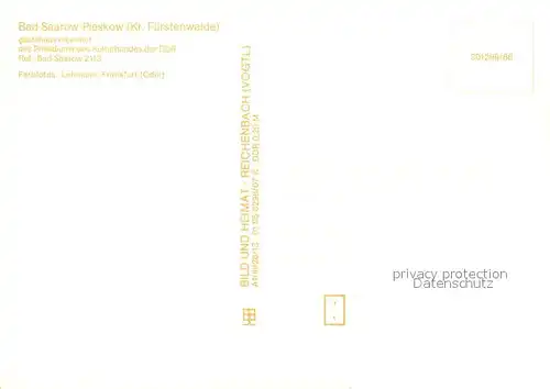 AK / Ansichtskarte Pieskow_Bad_Saarow Gaestehaus Eibenhof Pieskow_Bad_Saarow