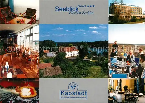 AK / Ansichtskarte Flecken_Zechlin Hotel Seeblick Restaurant Terrasse Flecken_Zechlin