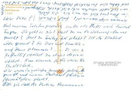 AK / Ansichtskarte Bad_Saarow Erholungsheim der Inneren Medizin Hospiz zur Furche Bad_Saarow