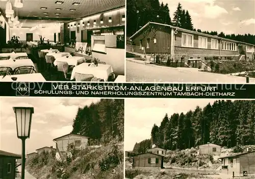 AK / Ansichtskarte Tambach Dietharz Schulungs  und Naherholungszentrum VEB Starkstrom Anlagenbau Erfurt Tambach Dietharz