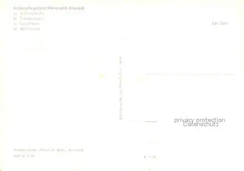 AK / Ansichtskarte Arnstadt_Ilm Kinderpflegeheim Marienstift Therapiebad Schlafraum Wohnraum Arnstadt_Ilm