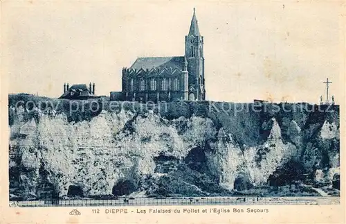 AK / Ansichtskarte Dieppe_Seine Maritime Eglise Bon secours Dieppe Seine Maritime