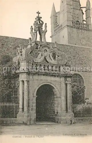 AK / Ansichtskarte Carnac_Morbihan Portal de Eglise Carnac Morbihan