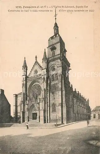 AK / Ansichtskarte Feugeres Eglise Saint Leonard Feugeres