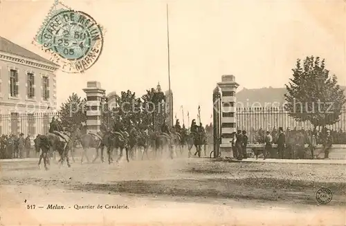 AK / Ansichtskarte Melun_Seine_et_Marne Quartier de Cavalerie Melun_Seine_et_Marne