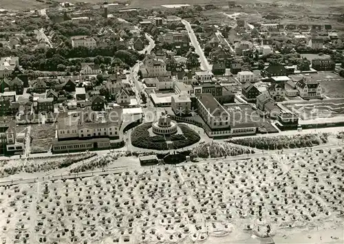 AK / Ansichtskarte Wangerooge_Nordseebad Fliegeraufnahme Strand Wangerooge_Nordseebad