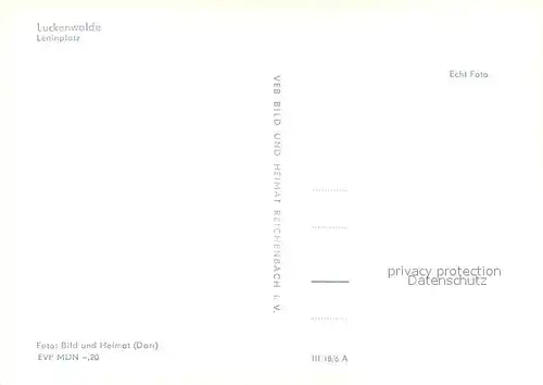 AK / Ansichtskarte Luckenwalde Leninplatz Luckenwalde