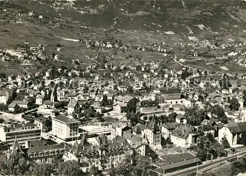 AK / Ansichtskarte Sierre_VS Fliegeraufnahme Sierre_VS