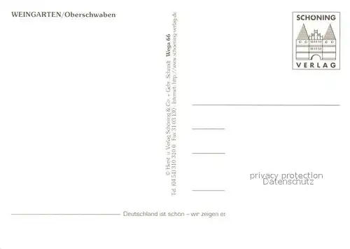 AK / Ansichtskarte Weingarten_Baden Barockstrasse Weingarten_Baden