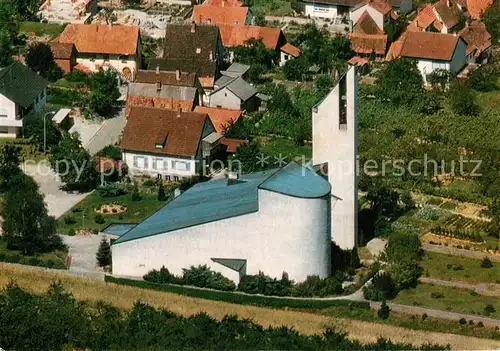 AK / Ansichtskarte Rechtenbach_Schweigen Rechtenbach Fliegeraufnahme Kirche St. Sebastianus Rechtenbach