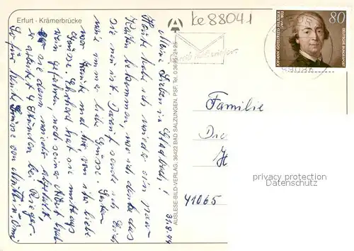 AK / Ansichtskarte Erfurt Fliegeraufnahme Kr?merbr?cke Erfurt