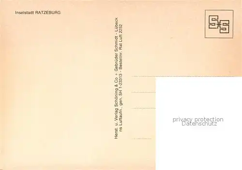 AK / Ansichtskarte Ratzeburg Fliegeraufnahme Inselstadt Ratzeburg