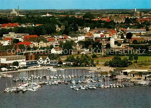 AK / Ansichtskarte Schleswig_Schlei Fliegeraufnahme Seglerhafen Schleswig_Schlei