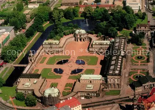 AK / Ansichtskarte Dresden Fliegeraufnahme Zwinger Dresden