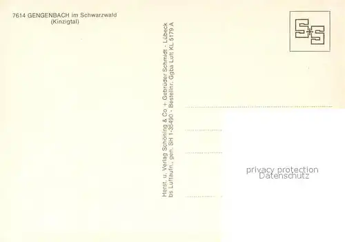 AK / Ansichtskarte Gengenbach Fliegeraufnahme Kinzigtal Gengenbach