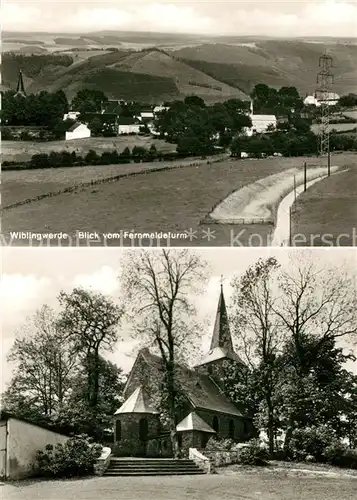 AK / Ansichtskarte Nachrodt Wiblingwerde Blick vom Fernmeldeturm Kirche Nachrodt Wiblingwerde