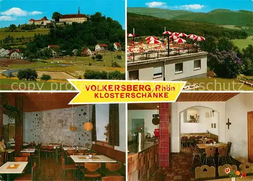 AK / Ansichtskarte Volkersberg Klosterschaenke Terrasse Gastraeume Volkersberg