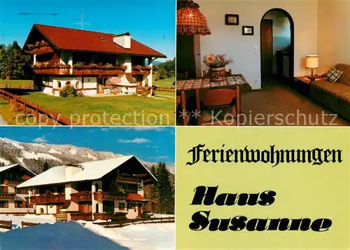 AK / Ansichtskarte Obermaiselstein Haus Susanne Ferienwohnungen Obermaiselstein