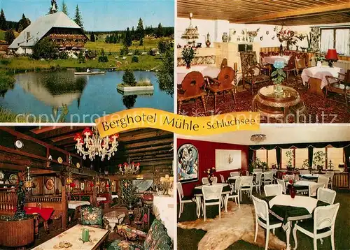 AK / Ansichtskarte Schluchsee Berghotel Muehle Gastraeume Schluchsee