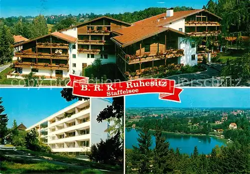 AK / Ansichtskarte Murnau_Staffelsee Bayrisches Rotes Kreuz Haus Seehausen Haus St Uli Staffelsee Murnau_Staffelsee