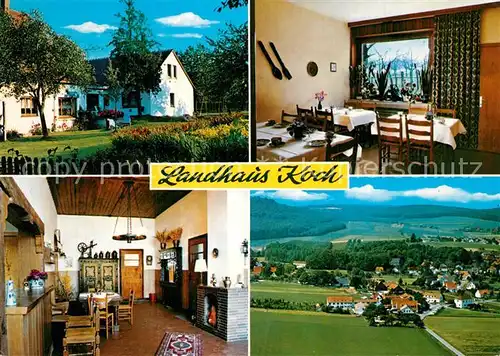 AK / Ansichtskarte Holzhausen_Buer_Wiehengebirge Landhaus Koch Gaststube Bar Panorama Holzhausen_Buer