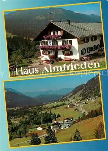 AK / Ansichtskarte Balderschwang Haus Almfrieden Panorama Balderschwang