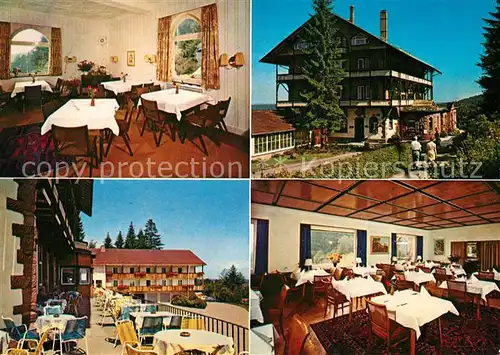 AK / Ansichtskarte Freudenstadt Kur und Waldhotel Stokinger Gastaeume Terrasse Freudenstadt