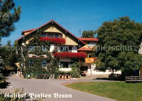 AK / Ansichtskarte Tiefenbach_Oberpfalz Gasthof Pension Braun Tiefenbach Oberpfalz