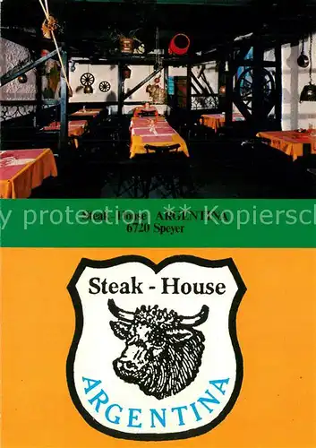 AK / Ansichtskarte Speyer_Rhein Steak House Argentina Speyer Rhein