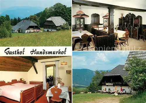 AK / Ansichtskarte Heiligengeist_Kaernten Gasthof Hundsmarhof Gaststube Zimmer Heiligengeist_Kaernten