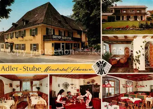 AK / Ansichtskarte Muenstertal_Schwarzwald Adler Stube Gasthof und Hotel Gastraeume Muenstertal_Schwarzwald