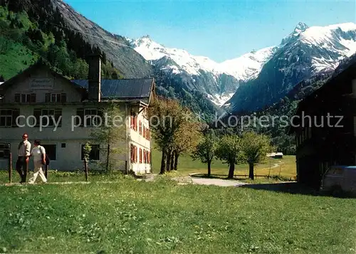 AK / Ansichtskarte Oberstdorf Berggasthof Spielmannsau und Jugendherberge Oberstdorf