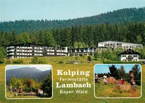 AK / Ansichtskarte Lambach_Lam Kolping Ferienstaette Spielplatz Brunnen Lambach_Lam