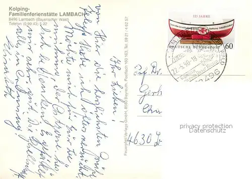 AK / Ansichtskarte Lambach_Lam Kolping Ferienstaette Spielplatz Brunnen Lambach_Lam