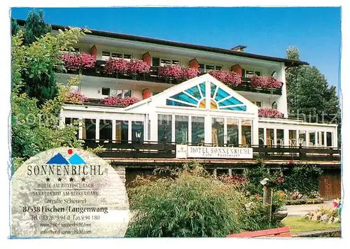 AK / Ansichtskarte Langenwang_Fischen Hotel Sonnenbichl Cafe Restaurant Langenwang Fischen