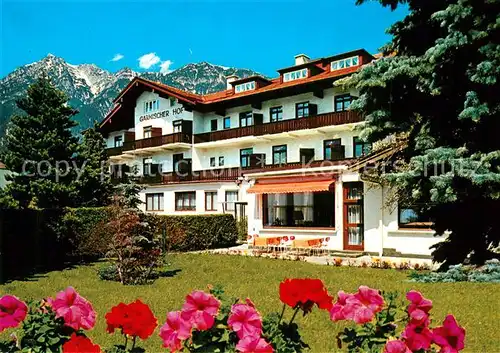 AK / Ansichtskarte Garmisch Partenkirchen Hotel Garmischer Hof Garmisch Partenkirchen