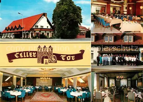 AK / Ansichtskarte Gross_Hehlen Celler Tor Hotel Restaurant Belegschaft Speisesaele Gross_Hehlen