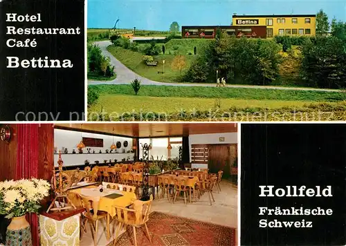 AK / Ansichtskarte Hollfeld Hotel Restaurant Bettina Gastraum Hollfeld