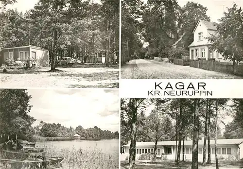AK / Ansichtskarte Kagar Teilansichten Bungalows Partie am See Kagar