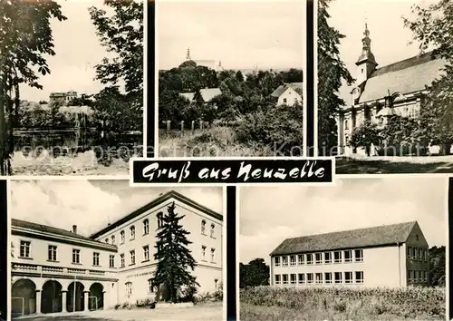 AK / Ansichtskarte Neuzelle Teilansichten Kirche Schule Neuzelle