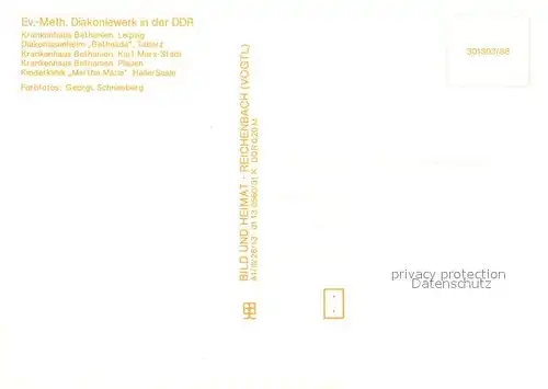 AK / Ansichtskarte Leipzig Ev. Meth. Diakoniewerk in der DDR Krankenhaeuser Diakonissenheime Leipzig