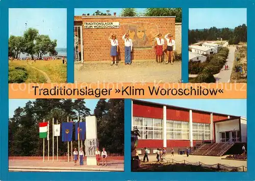AK / Ansichtskarte Templin Traditionslager Klim Woroschilow Pionierorganisation Ernst Thaelmann Templin