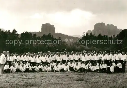 AK / Ansichtskarte Freiberg_Sachsen Bergsteigerchor Kurt Schlosser Freiberg Sachsen