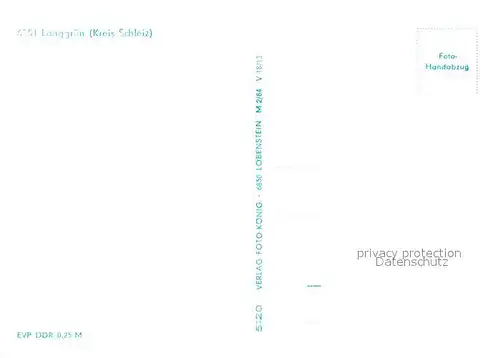 AK / Ansichtskarte Langgruen Panorama Teilansichten Motiv mit Kirche Brunnen Freibad Handabzug Langgruen