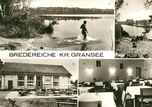 AK / Ansichtskarte Bredereiche Schulzensee Havellandschaft FDGB Klubhaus Speiseraum Bredereiche