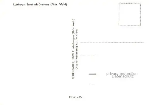 AK / Ansichtskarte Tambach Dietharz Ferienzentrum Kombinat FEB Starkstrom Anlagenbau Leipzig Halle Landschaftspanorama Tambach Dietharz