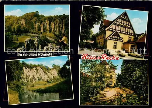 AK / Ansichtskarte Binolen Gaestehaus Pension Haus Recke Landschaftspanorama Hoennetal Binolen