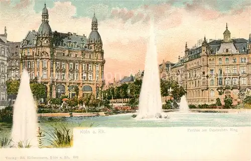 AK / Ansichtskarte Koeln_Rhein Deutscher Ring Koeln_Rhein