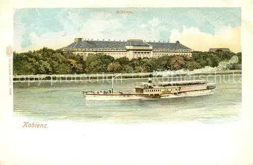 AK / Ansichtskarte Koblenz_Rhein Schloss Koblenz_Rhein